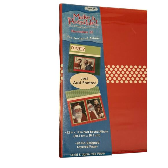 Make It Possible Merry Christmas Scrapbook Album 12x12 Pre-Designed Pages READ - Picture 2 of 8